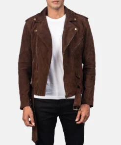 Alternative view of Allaric Alley Mocha Suede Biker Jacket