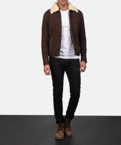 Alternative view of Coffner Brown Shearling Fur Jacket