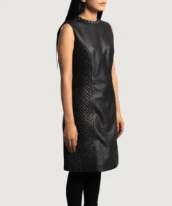 Alternative view of Luxe Black Leather Dress