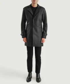 Alternative view of Infinity Black Leather Coat
