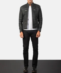 Alternative view of Youngster Distressed Black Leather Jacket