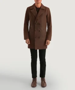 Alternative view of Half Life Brown Leather Coat