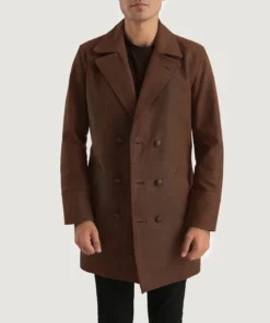Half Life Brown Leather Coat