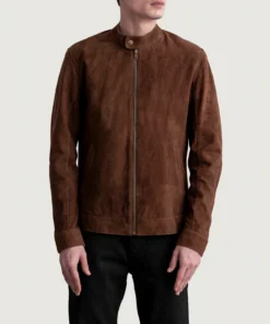 Zen Brown Suede Biker Jacket