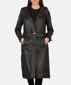 Fixon Hooded Brown Trench Coat